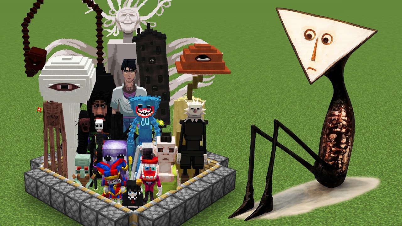 All New creepypasta mobs combined in Minecraft