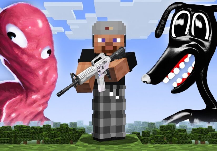 Armas VS Todas las Criaturas de Trevor Henderson en Minecraft