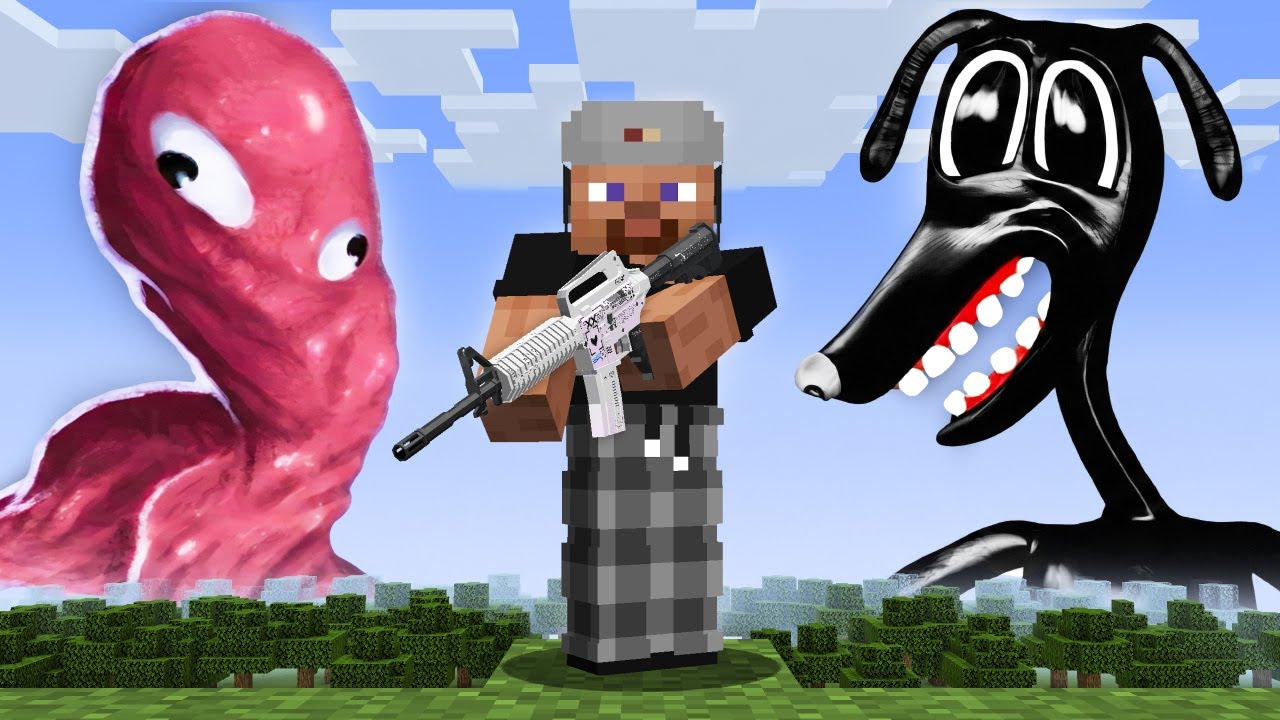 Armas VS Todas las Criaturas de Trevor Henderson en Minecraft