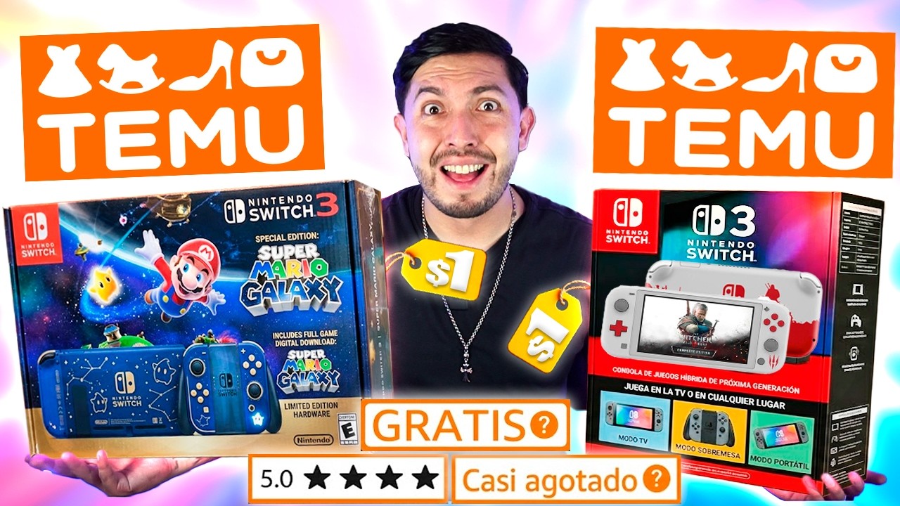 COMPRÉ TODAS LAS PS5,XBOX,NINTENDO MAS COSTOSAS DE TEMU... ME ESTAFAN?