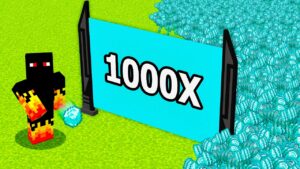 CRIEI UM MULTIPLICADOR DE DIAMANTES NO MINECRAFT