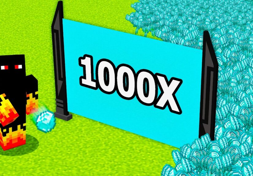 CRIEI UM MULTIPLICADOR DE DIAMANTES NO MINECRAFT