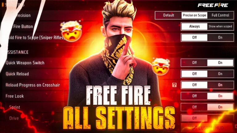 Control Setting Free Fire | Pro Player Setting Free Fire