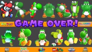 Every Yoshi Death Animation and Game Over Screen in Nintendo