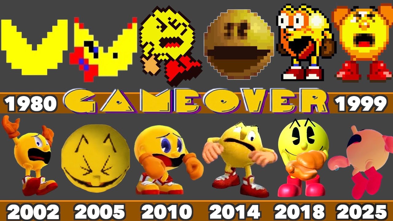 Evolution of PAC-MAN Ghosted and Game Over in NAMCO and