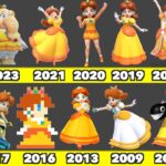 Evolution of Princess Daisy Playable Character Game Graphics In Nintendo