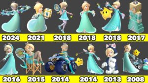 Evolution of Rosalina Playable Character Game Graphics In Nintendo Games