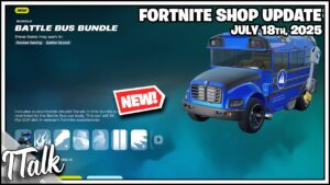 Fortnite Shop *NEW* TWO NEW SKINS, CLIX, BATTLE BUS, AND