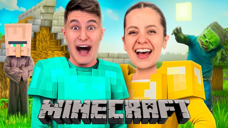 GIOCHIAMO A MINECRAFT NELLA VITA REALE CON I NOSTRI AMICI
