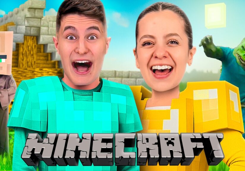 GIOCHIAMO A MINECRAFT NELLA VITA REALE CON I NOSTRI AMICI