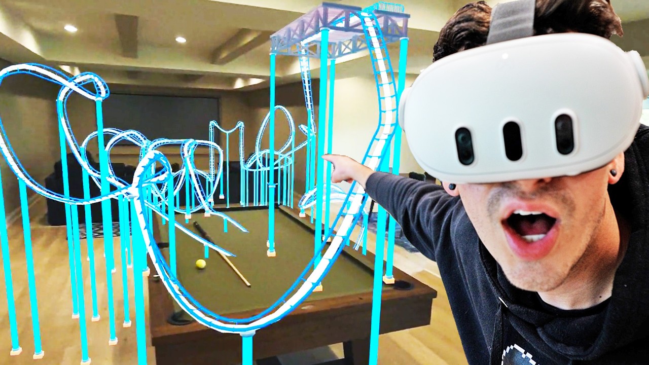 I BUILT A ROLLERCOASTER IN MY LIVING ROOM (in VR)