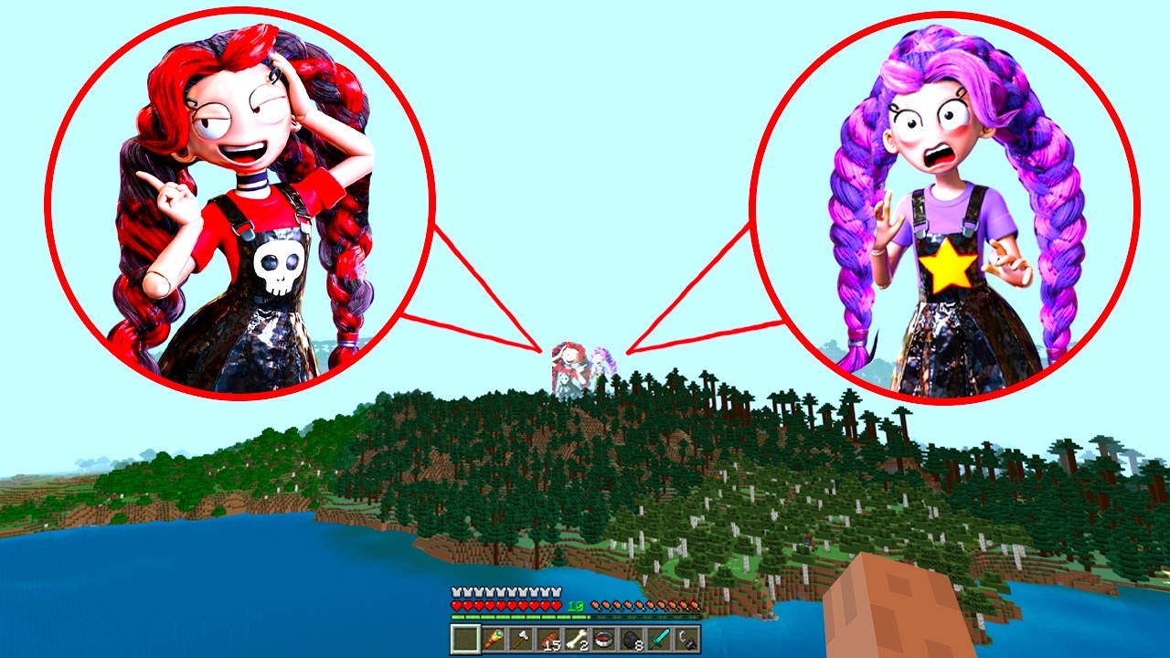 I Found NEW Twin Sisters Lily Lovebraids in Minecraft PE!