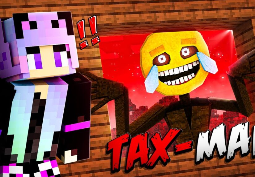 I Troll My sister Using TAXMAN in Minecraft