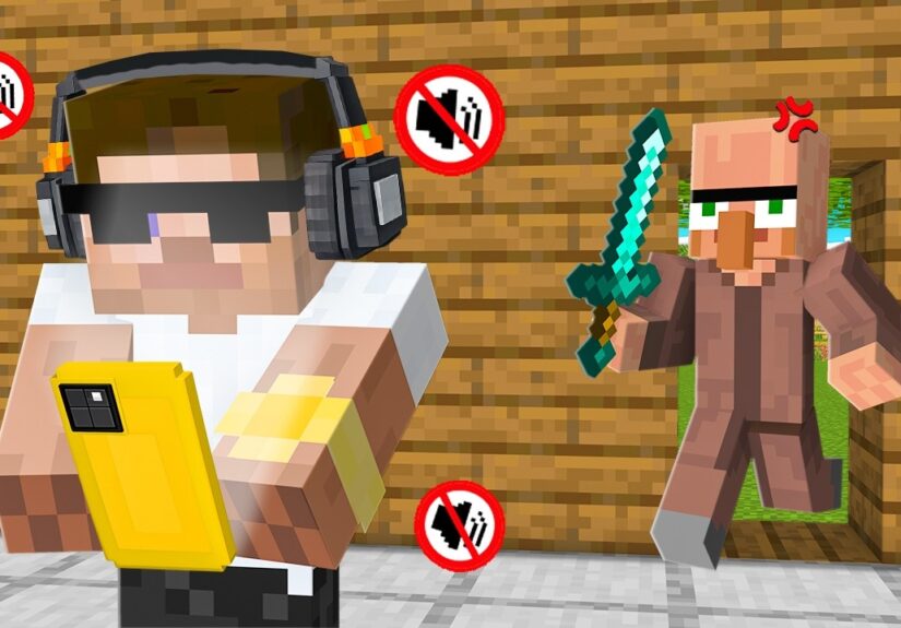 Ignoring Doorbin for 24 Hours in Minecraft!