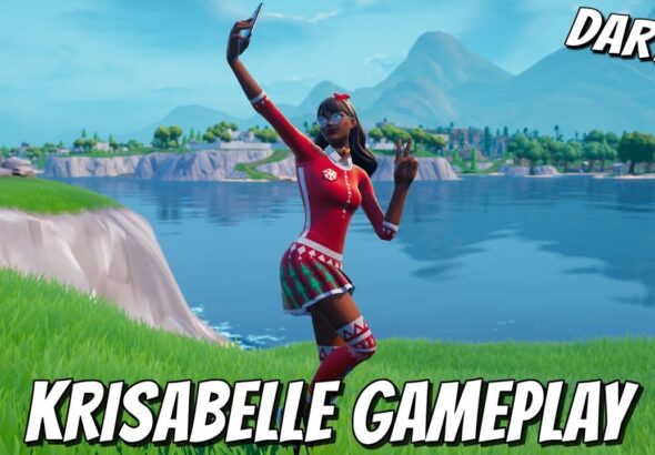 KRISABELLE GAMEPLAY - Winterfest 2021 Presents #fortnite #jordans #gamer #viralvideo