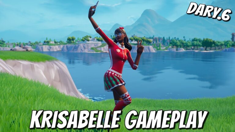 KRISABELLE GAMEPLAY - Winterfest 2021 Presents #fortnite #jordans #gamer #viralvideo