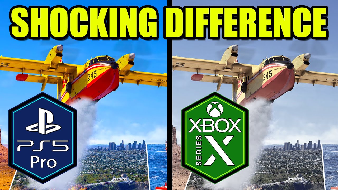 Microsoft Flight Simulator 2024 PS5 Pro vs Xbox Series X
