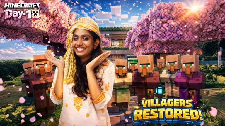 Minecraft Day 18 - I Restored All The Villagers And