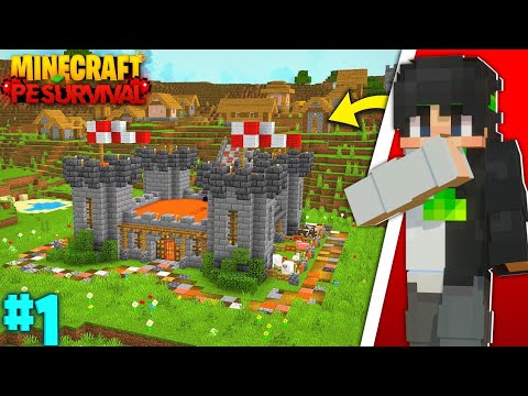 Minecraft PE Survival Series Ep 1 in 1.21 🔥 |