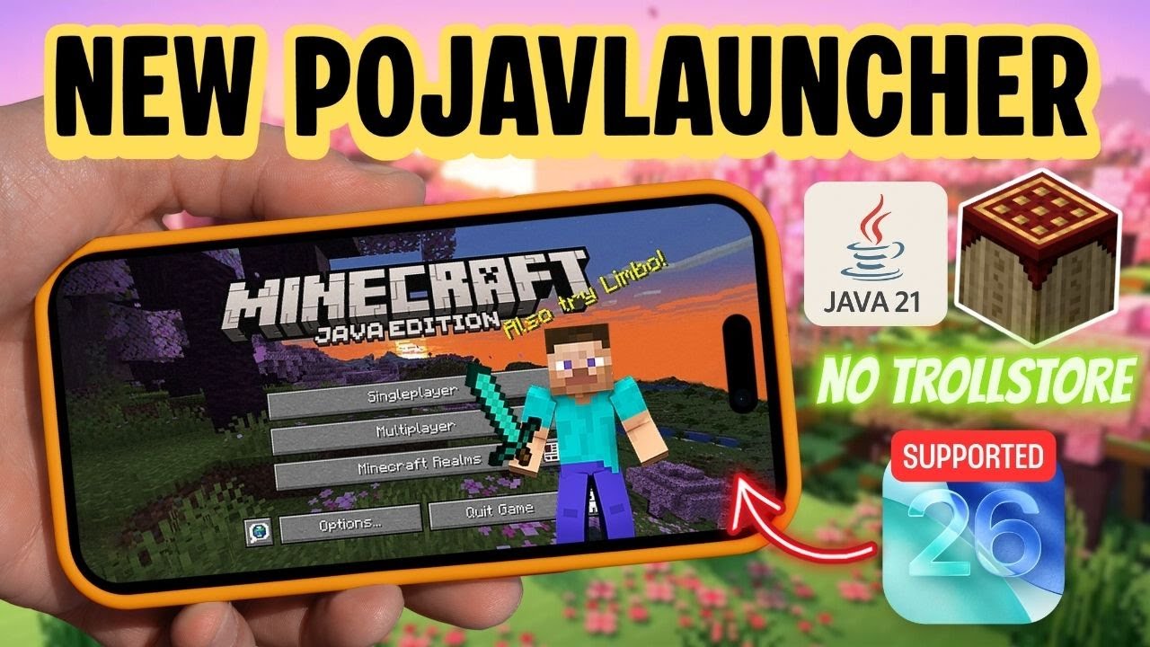NEW Pojavlauncher iOS | Install Minecraft Java Edition on iPhone/iPad