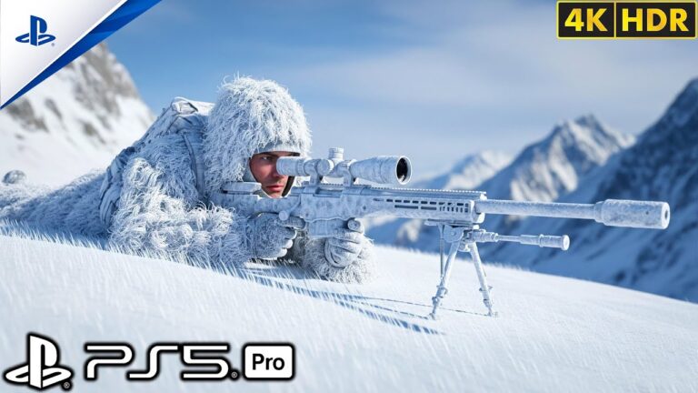 (PS5) The Best Mission Silent Winter Sniper | Ultra Realistic