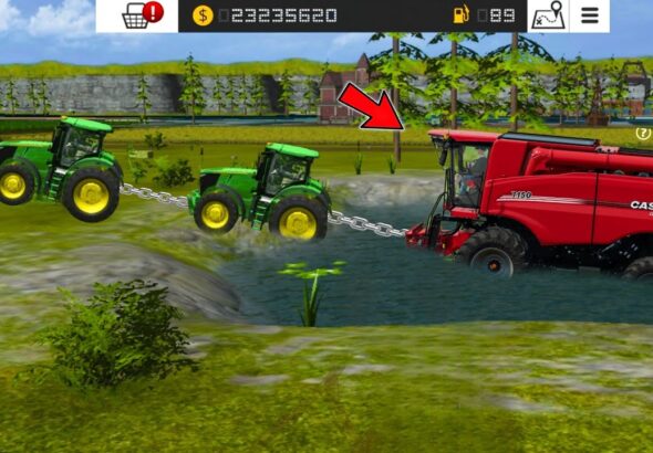 Pulling Harvest With John Deere In Fs16 | Fs16 Gameplay