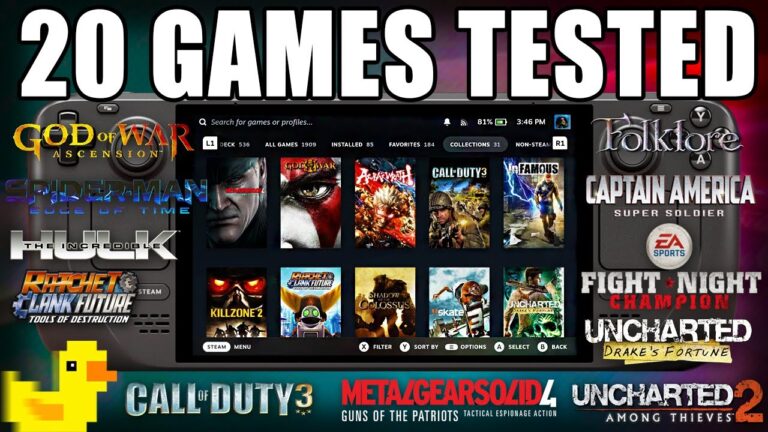 Steam Deck PS3 Emulation With Lossless Scaling: 20 GAMES TESTED!