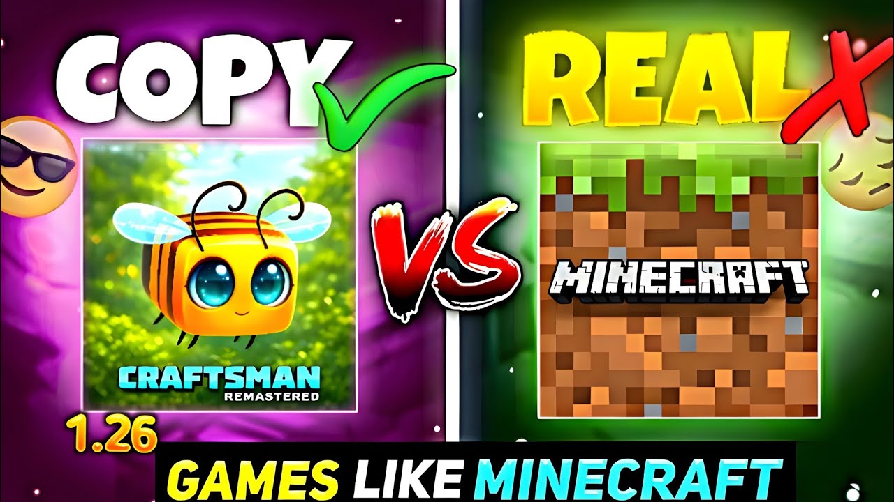 TOP 5 BEST COPY GAMES LIKE MINECRAFT 1.26 JAVA EDITION