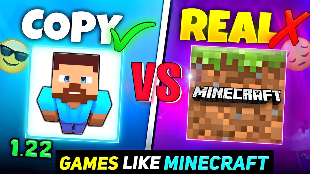 TOP 5 COPY GAMES LIKE MINECRAFT 1.22+ JAVA EDITION 🤩