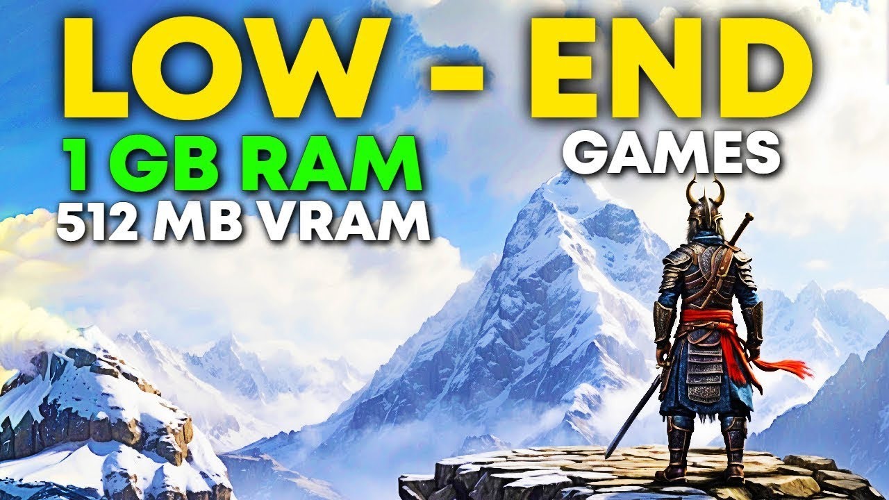 Top 50 Amazing Games For LOW END PC | 1GB
