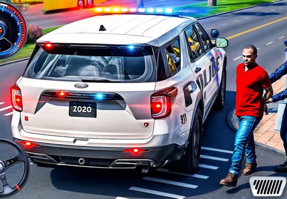 US Cop Car Chase Simulator 3D - Real Police Cars