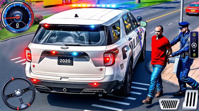 US Cop Car Chase Simulator 3D - Real Police Cars