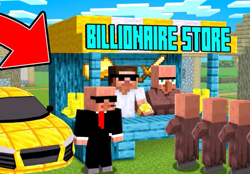 We Opened a Billionaire Store in Minecraft..