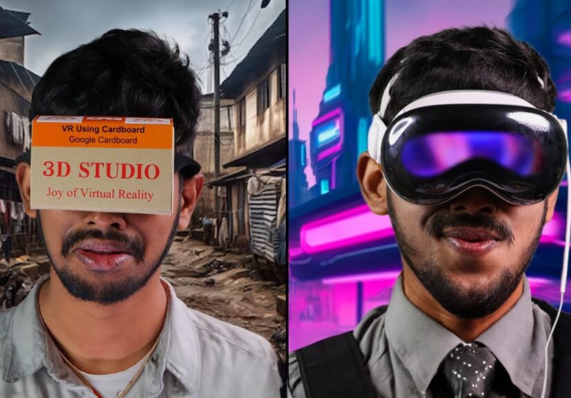 ₹300 vs ₹300000 VR Headset || ft.Apple Vision Pro!