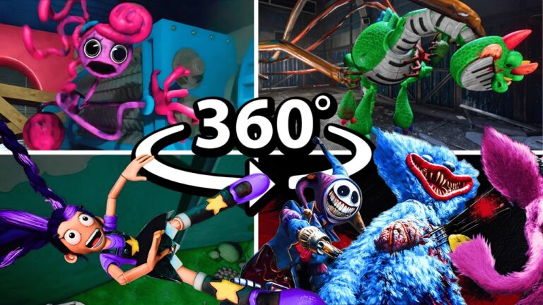 360° YOU ARE The Playtime BUTCHER! ALL BOSS DEATHS in