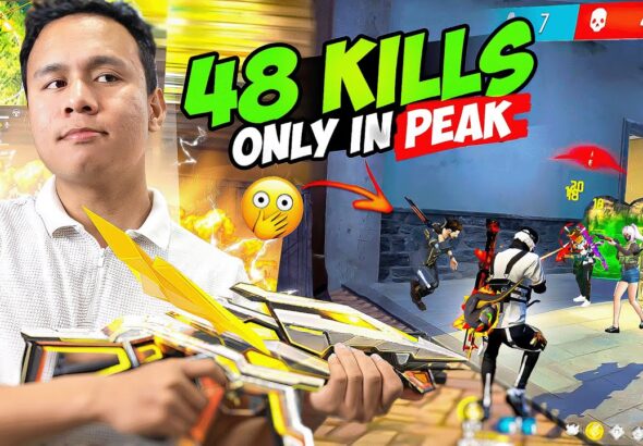 9 Booyah Streak 48 Kills Gameplay in Peak Only 😎