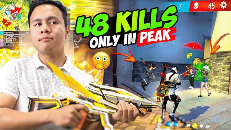 9 Booyah Streak 48 Kills Gameplay in Peak Only 😎