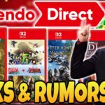 BIG New Nintendo Direct Leaks & Rumors Just Appeared!