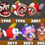 Evolution of Mario Getting Inhaled - Death Animation in Nintendo