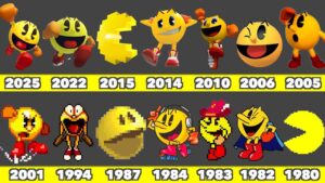 Evolution of Pac-Man Game Graphics In Namco and Nintendo Games