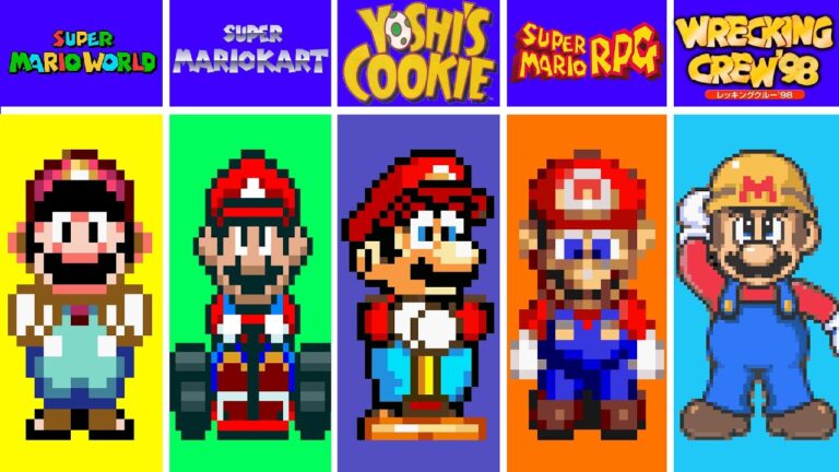 Evolution of Super Mario Games in Super Nintendo, Snes Console
