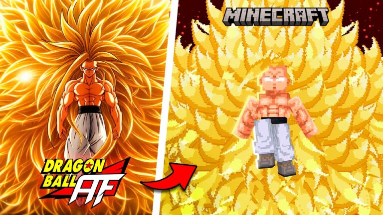 Hice el MOD de DRAGON BALL AF en Minecraft