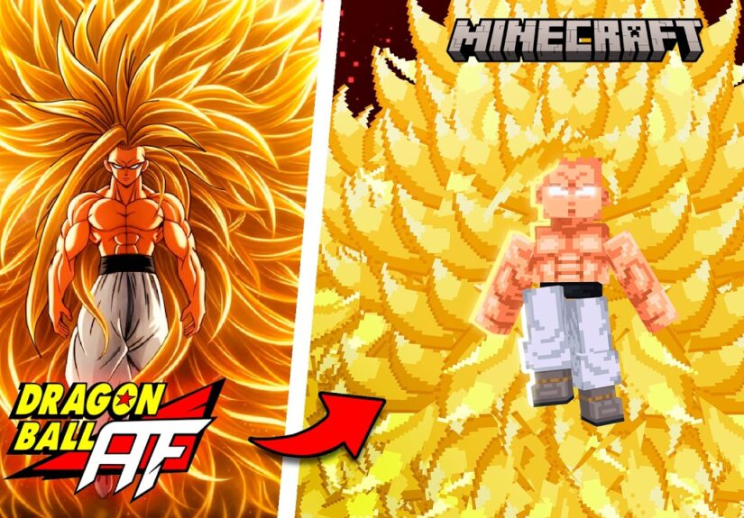 Hice el MOD de DRAGON BALL AF en Minecraft