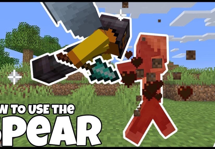 How To Use The SPEAR In MINECRAFT