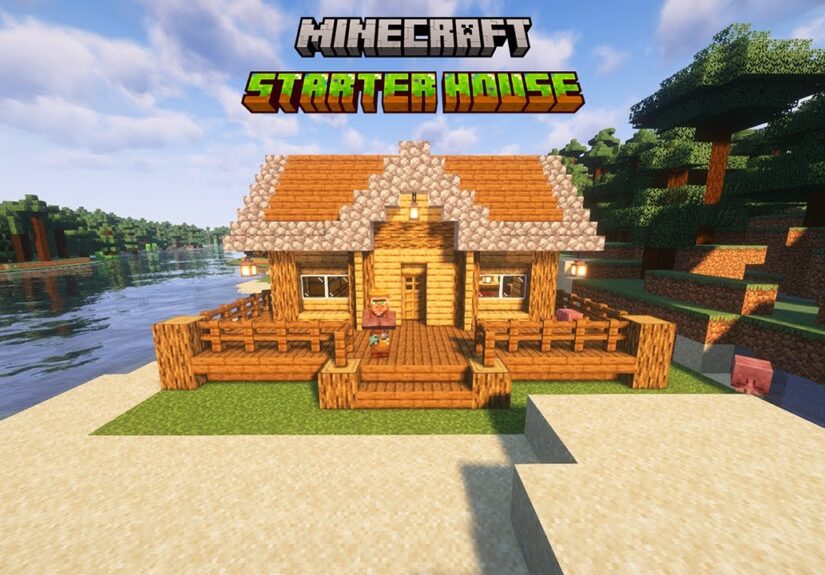 How to Build a Simple Starter House in Minecraft -