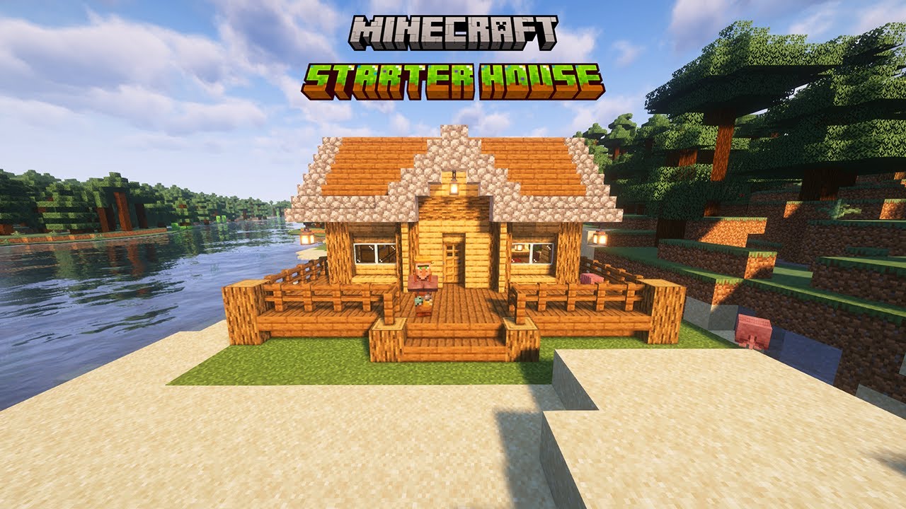 How to Build a Simple Starter House in Minecraft -