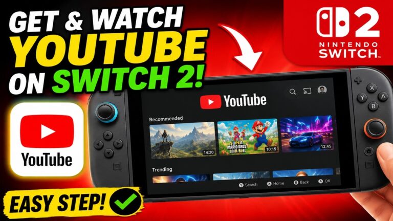 How to WATCH YouTube on Nintendo Switch 2! (Easy Setup