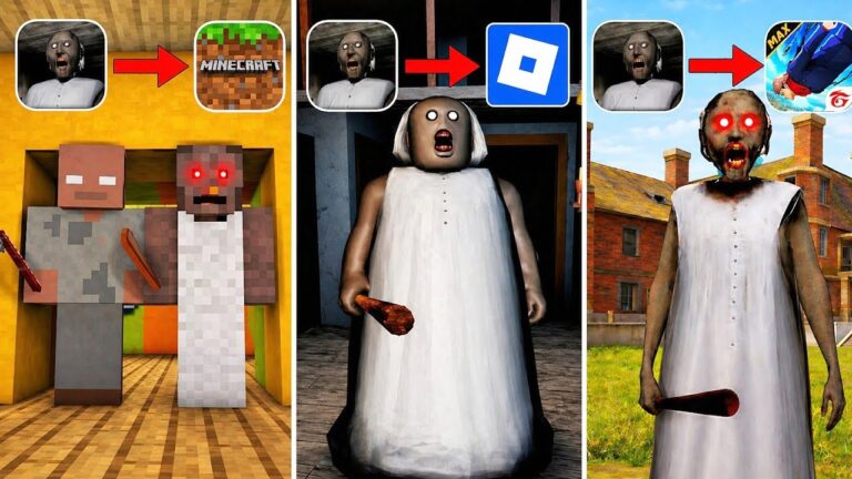 I Played Granny in Other Games 😱 (Minecraft, Roblox, Free