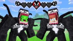 Mikey and JJ Survive as VENOM in Minecraft (Maizen)
