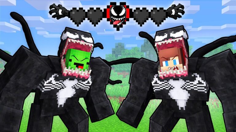 Mikey and JJ Survive as VENOM in Minecraft (Maizen)